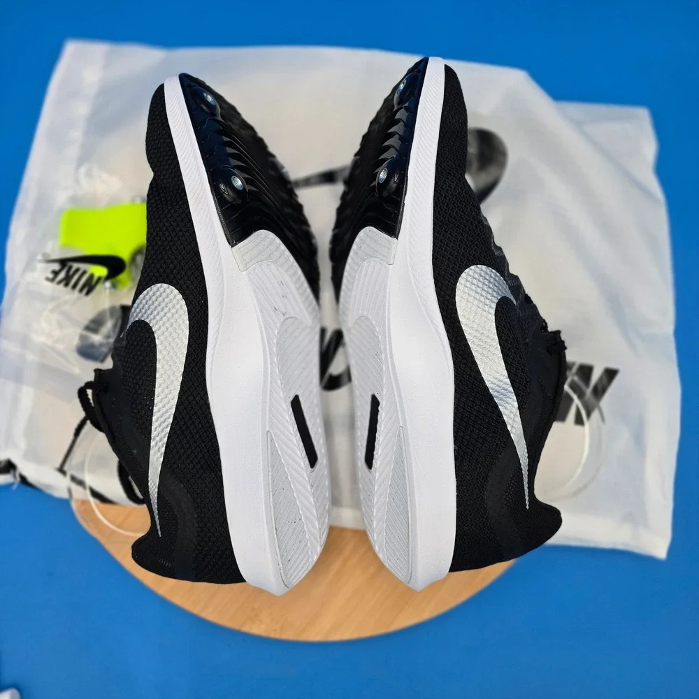 Nike Zoom Rival Distance Black White Silver Running‎ Track Spikes FZ9653-001